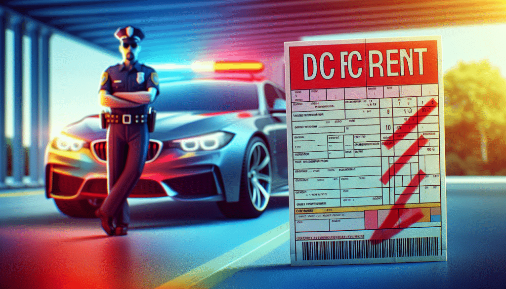 An illustration showing a traffic ticket with incorrect information highlighted, emphasizing the importance of accuracy.