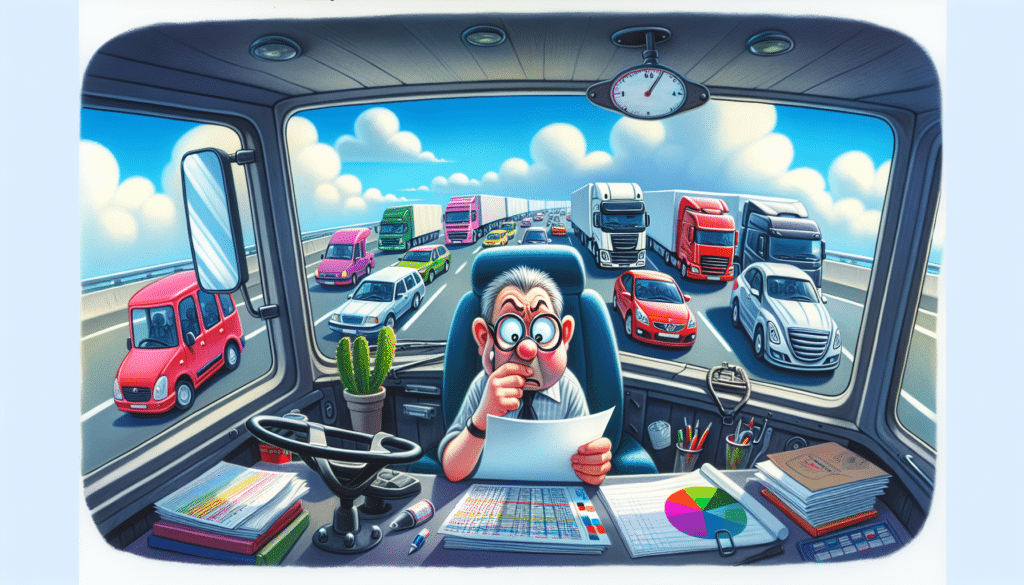 An illustration showing the impact of traffic violations on commercial drivers.