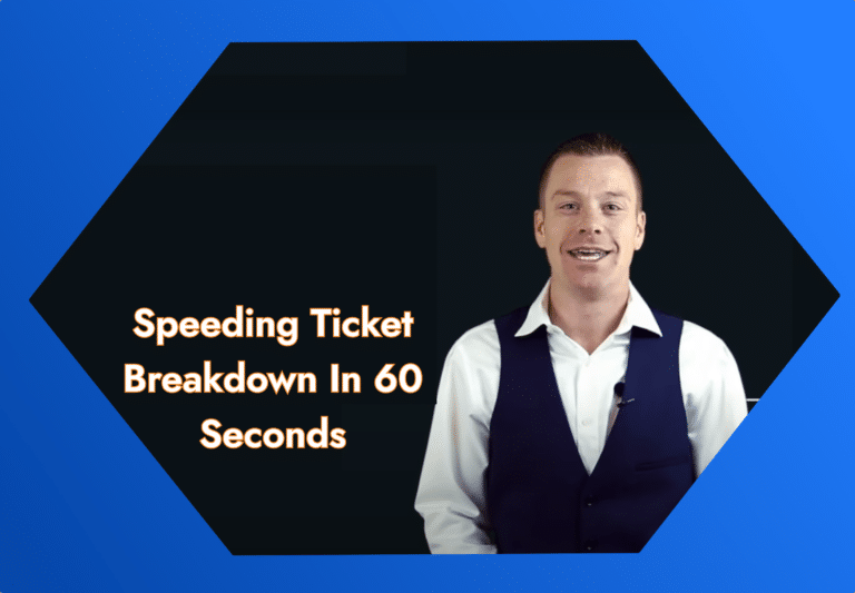 speeding ticket