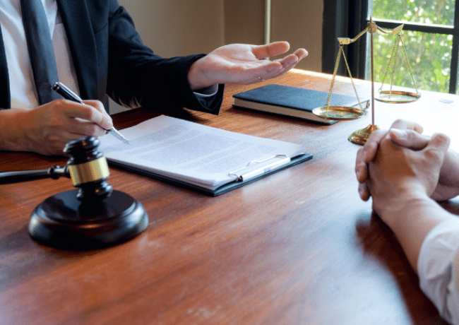 Mask_Group_2 attorney meeting with client